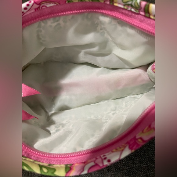 Vera Bradley Petal Pink Small Bow Cosmetic Bag - Lined - Picture 2 of 3